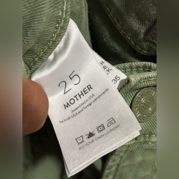MOTHER The Wrapper Patch Springy Jeans in Army - Picture 8 of 10